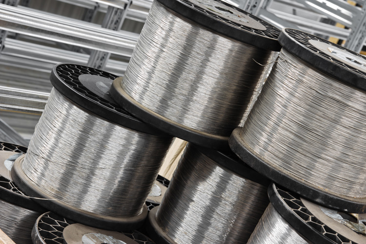 Steel wires in coils and bars